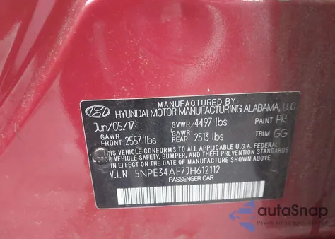 2018 Hyundai Sonata Sel из США, поврежденный, VIN 5NPE34AF7JH612112